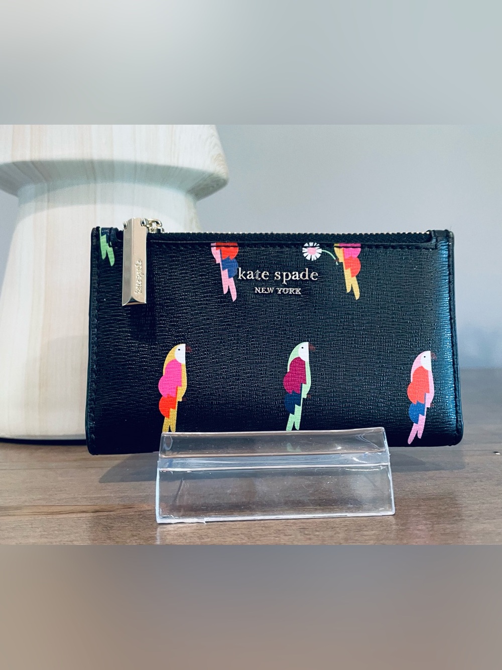 Sylvia Flock Party Small Slim Bifold Wallet ♠️♠️♠️